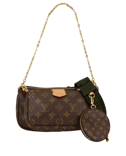 Multi Pochette Accessoires, &pound;1,400, Handbags, Brown, Canvas, Front view